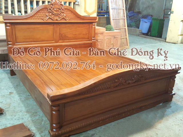 mẫu giường ngủ gỗ tự nhiên